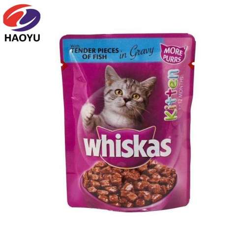 3 side seal/stand up packaging bag jelly wet cat food pouch